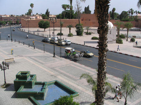 Marrakesch, Blick von Dachterasse