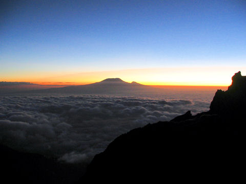 Sonnenaufgang Meru Gipfel
