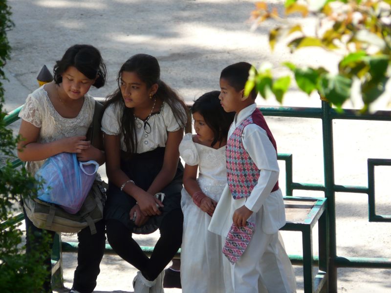 Kinder in Swayambunat